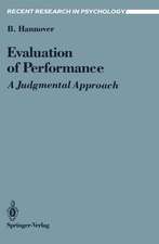 Evaluation of Performance: A Judgmental Approach