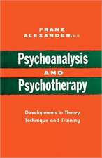 Psychoanalysis and Psychotherapy