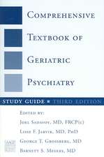 Comprehensive Textbook of Geriatric Psychiatry 3e Study Guide