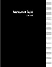 Manuscript Paper - Wide Staff