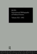 IBSS: Political Science: 1992 Vol 41