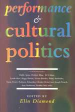 Performance and Cultural Politics