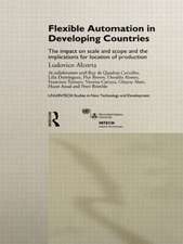 Flexible Automation in Developing Countries: The impact on scale and scope and the implications for location of production