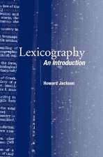 Lexicography: An Introduction