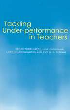 Tackling Under-performance in Teachers