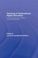 Teaching in Transnational Higher Education: Enhancing Learning for Offshore International Students