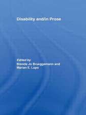 Disability And/In Prose