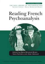 Reading French Psychoanalysis