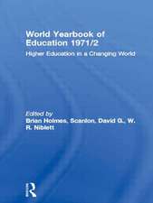 World Yearbook of Education 1971/2: Higher Education in a Changing World