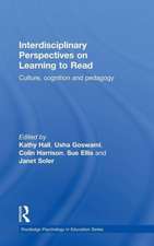 Interdisciplinary Perspectives on Learning to Read: Culture, Cognition and Pedagogy
