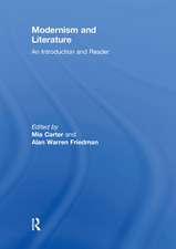 Modernism and Literature: An Introduction and Reader