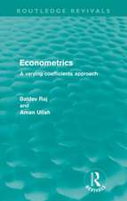 Econometrics (Routledge Revivals): A Varying Coefficents Approach