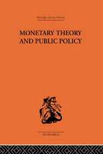 Monetary Theory and Public Policy