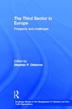 The Third Sector in Europe: Prospects and challenges