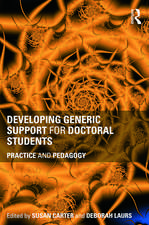 Developing Generic Support for Doctoral Students: Practice and pedagogy