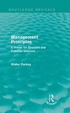 Management Principles (Routledge Revivals): A Primer for Directors and Potential Directors