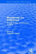 Revival: Maintaining our Differences (2001): Minority Families in Multicultural Societies