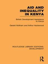 Aid and Inequality in Kenya: British Development Assistance to Kenya