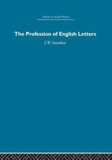 The Profession of English Letters