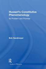 Husserl's Constitutive Phenomenology: Its Problem and Promise