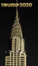 Trump-2020 iconic Chrysler Building Sir Michael writing Drawing Journal.