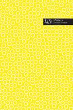 Ringed Dots Pattern Composition Notebook, Dotted Lines, Wide Ruled Medium Size 6 x 9 Inch (A5), 144 Sheets Yellow Cover