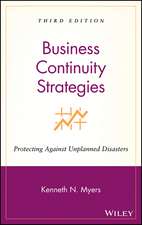 Business Continuity Strategies – Protecting Against Unplanned Disasters 3e