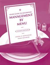 Management by Menu 4e Study Guide