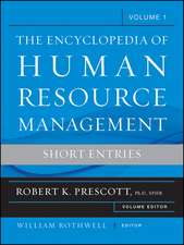 Encyclopedia of Human Resource Management V1 Short Entries