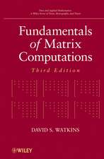 Fundamentals of Matrix Computations 3e