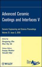 Advanced Ceramic Coatings and Interfaces V – Ceramic Engineering and Science Proceedings, V31, Issue 3