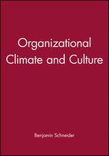 Organizational Climate and Culture