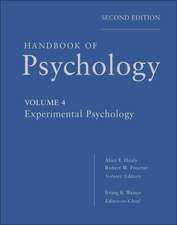 Handbook of Psychology – Experimental Psychology V4 2e