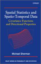 Spatial Statistics and Spatio-Temporal Data