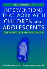 Handbook of Interventions that Work with Children and Adolescents – Prevention and Treatment