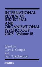 International Review of Industrial & Organizational Psychology 2003 V18