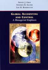 Global Accounting and Control – A Managerial Emphasis (WSE)