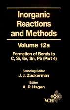 Inorganic Reactions and Methods V12B – Formation of Bonds to C, Si, Ge, Sn, Pb Pt 4