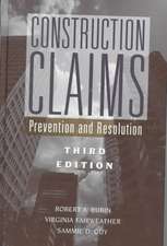 Construction Claims: Prevention and Resolution – T