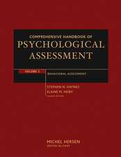 Comprehensive Handbook of Psychological Assessment – Behavioral Assessment V 3