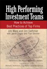 High Performing Investment Teams – How to Achieve Best Practices of Top Firms