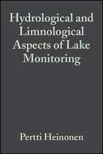 Hydrological & Limnological Aspects of Lake Monitoring