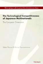 The Technological Competitiveness of Japanese Multinationals: The European Dimension