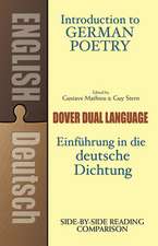 Introduction to German Poetry: A Dual-Language Book