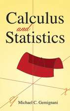 Calculus and Statistics