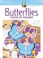 Creative Haven Butterflies Color by Number Coloring Book