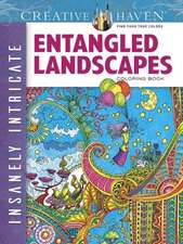 Creative Haven Insanely Intricate Entangled Landscapes Coloring Book: Easy-To-Follow, Step-By-Step Instructions for Drawing 15 Different Beautiful Blossoms