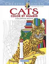 Creative Haven Cats Color by Number Coloring Book