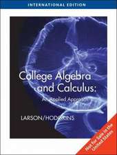 Larson, R: College Algebra and Calculus