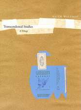 Transcendental Studies – A Trilogy